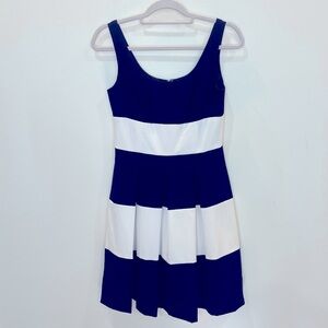 Lauren Ralph Lauren Sleeveless Fit & Flare Dress Women’s Sz 2 Navy White Striped